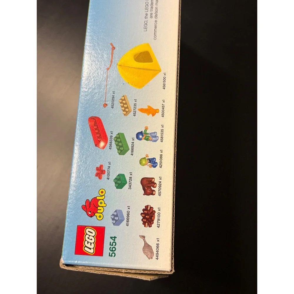 LEGO Duplo Fishing Trip 5654 Camping Canoe Bear Figures Preschool Toy New Sealed